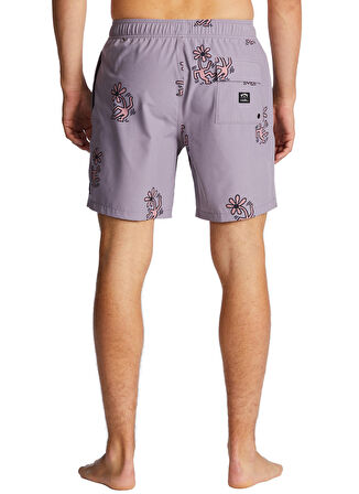 Billabong Gri Erkek Şort Mayo ABYJV00109 FLOWER DANCE LAYBACK
