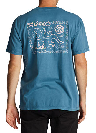 Billabong Yuvarlak Yaka Mavi Erkek T-Shirt ABYZT01711 REFLECTIONS SS WW