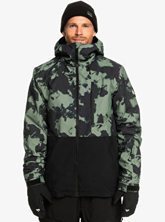 Quiksilver MISSION PRINTED BLOCK JK Yeşil Erkek Mont