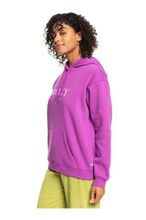 Roxy SURF STOKED HOODIE BRUSHED Mor Kadın Sweatshirt