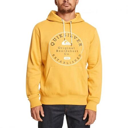 Quiksilver CIRCLE TRIM HOOD SARI Erkek Sweatshirt