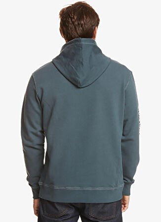 Quiksilver Mavi Erkek Kapüşon Yaka Sweatshirt EQYFT04794 The Original Hood