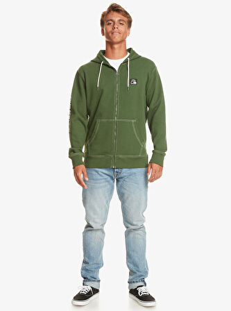 Quiksilver THE ORIGINAL FZ HOOD Yeşil Erkek Sweatshirt