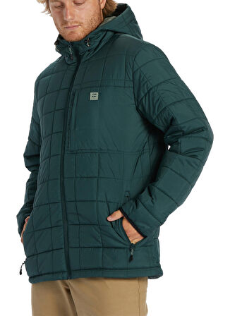 Billabong Yeşil Erkek Kapüşon Yaka Ceket ABYJK00162 Journey Puffer Jacket