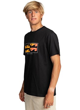 Billabong Siyah Erkek Bisiklet Yaka Regular Fit Desenli T-Shirt EBYZT00143_INVERSED  TEES