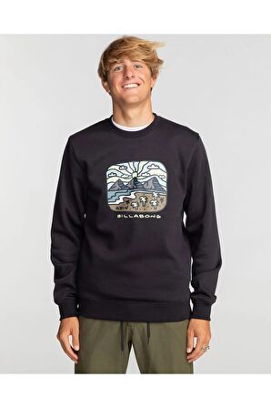 Billabong SHINE CR SİYAH Erkek Sweatshirt