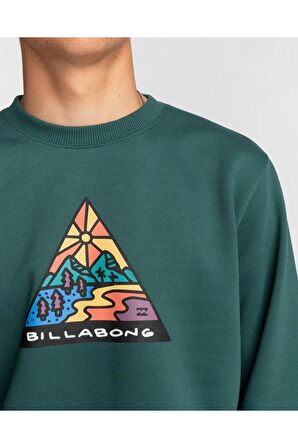 Billabong SHINE CR Yeşil Erkek Sweatshirt