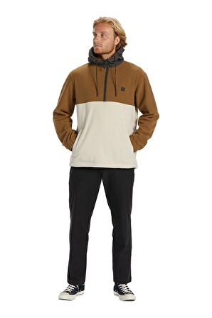 Billabong Kahve Erkek Kapüşon Yaka Polar Sweatshırt ABYFT00317 Boundary Pullover