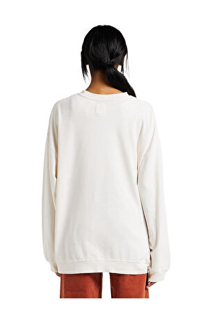 Billabong Ebjft00119 Ride In Sweat Krem Kadın Sweatshirt