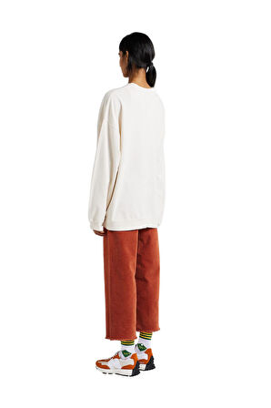 Billabong Ebjft00119 Ride In Sweat Krem Kadın Sweatshirt