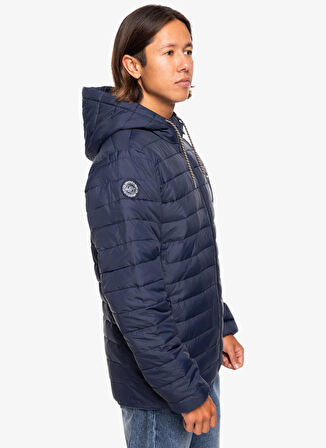 Quiksilver Lacivert Erkek Kapüşon Yaka Ceket EQYJK04008 Scaly Hood