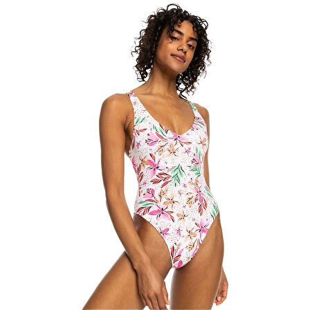 Pt Beach Classics One Piece Kadın Beyaz Yüzücü Mayo ERJX103617-WBK5