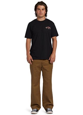 Billabong Siyah Erkek Bisiklet Yaka Regular Fit Desenli T-Shirt ABYZT02256_ARCH FILL  TEES