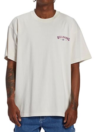 Billabong Koyu Beyaz Erkek Bisiklet Yaka Oversized Desenli T-Shirt ABYZT02274_ARCH WAVE  TEES