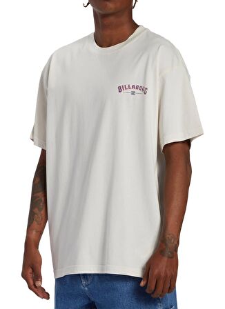 Billabong Koyu Beyaz Erkek Bisiklet Yaka Oversized Desenli T-Shirt ABYZT02274_ARCH WAVE  TEES