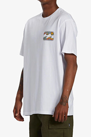 Billabong Crayon Wave Erkek Beyaz T-Shirt ABYZT02255-10