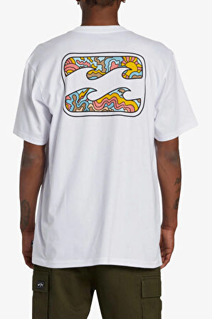 Billabong Crayon Wave Erkek Beyaz T-Shirt ABYZT02255-10