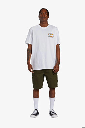 Billabong Crayon Wave Erkek Beyaz T-Shirt ABYZT02255-10