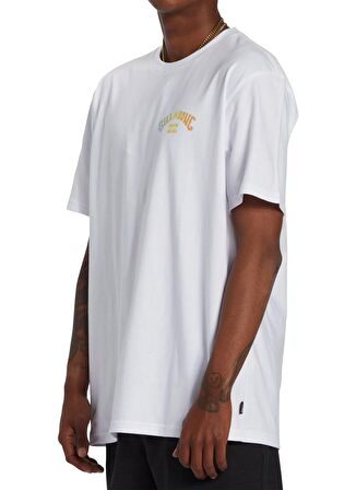 Billabong Beyaz Erkek Bisiklet Yaka Regular Fit Desenli T-Shirt ABYZT02256_ARCH FILL  TEES