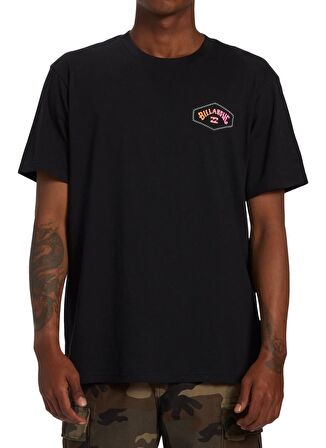 Billabong Siyah Erkek Bisiklet Yaka Regular Fit Desenli T-Shirt ABYZT02257_EXIT ARCH  TEES