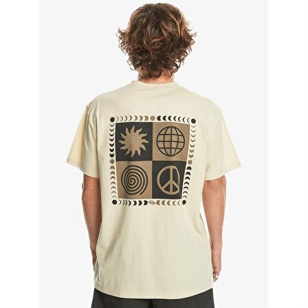 Quiksilver Peace Phase Ss Tee Ekru Erkek T-Shirt