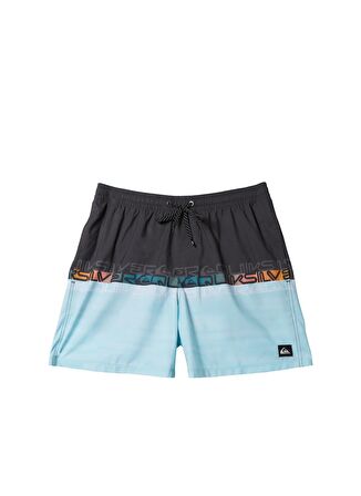 Quiksilver Siyah - Mavi Erkek Şort Mayo AQBJV03051-12814-EVRYDY WRDBLCK VLY