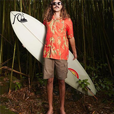 Quiksilver Bamboo Dna İsland Ss Erkek Kırmızı Gömlek