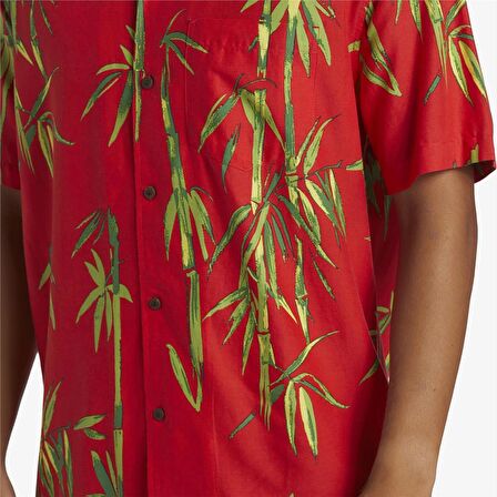 Quiksilver Bamboo Dna İsland Ss Erkek Kırmızı Gömlek