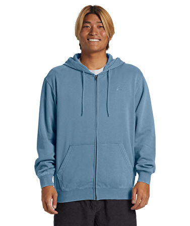 Quiksilver Salt Water Zip Hoodie Erkek Sweatshirt AQYFT03330-BKQ0 Blue Shadow