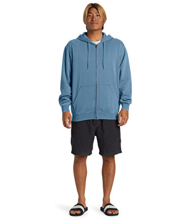 Quiksilver Salt Water Zip Hoodie Erkek Sweatshirt AQYFT03330-BKQ0 Blue Shadow