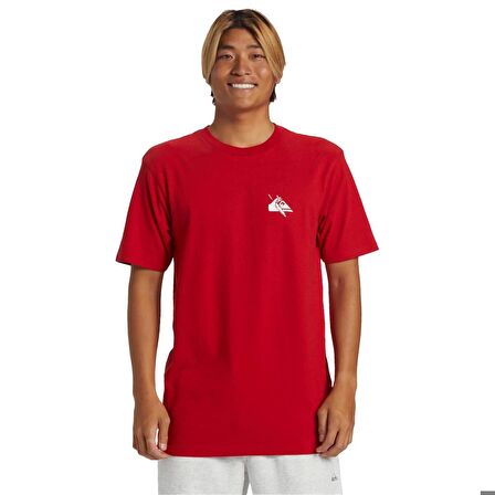 Quiksilver QS PETROGLYPH LOGO DNA KIRMIZI Erkek Tshirt