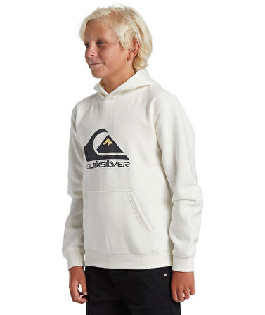 Quiksilver Big Logo Hoodie Çocuk Sweatshirt AQBFT03099-WBK0 Snow White