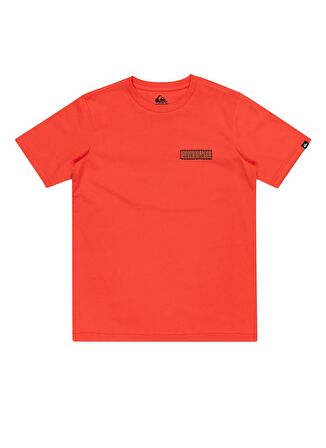 Quiksilver Düz Turuncu Erkek T-Shirt EQBZT04722-34050-MAROONED YOUTH