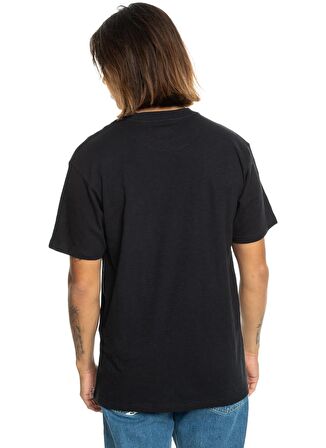 Quiksilver Siyah Erkek O Yaka  Standart Fit Baskılı T-Shirt EQYZT07676_RIDING TODAY SS