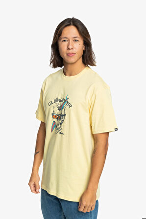 Quiksilver One Last Surf Ss Erkek Beyaz T-Shirt EQYZT07674-10