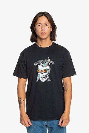 Quiksilver One Last Surf Ss Erkek Siyah T-Shirt EQYZT07674-10010