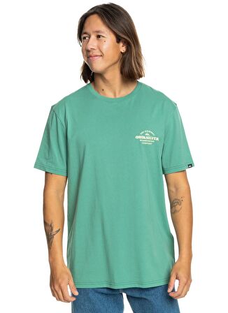 Quiksilver Yeşil Erkek O Yaka  Standart Fit Baskılı T-Shirt EQYZT07659_TRADESMITH SS