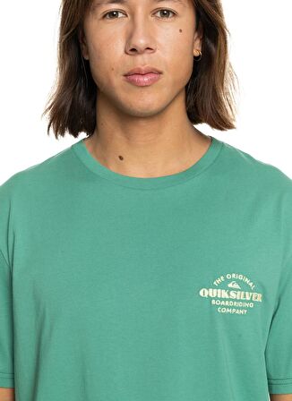 Quiksilver Yeşil Erkek O Yaka  Standart Fit Baskılı T-Shirt EQYZT07659_TRADESMITH SS