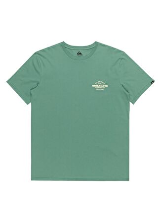 Quiksilver Yeşil Erkek O Yaka  Standart Fit Baskılı T-Shirt EQYZT07659_TRADESMITH SS