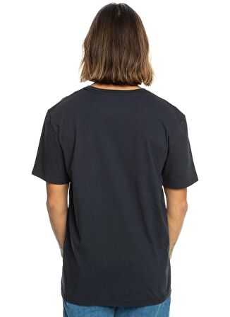 Quiksilver Lacivert Erkek O Yaka  Standart Fit Baskılı T-Shirt EQYZT07659_TRADESMITH SS