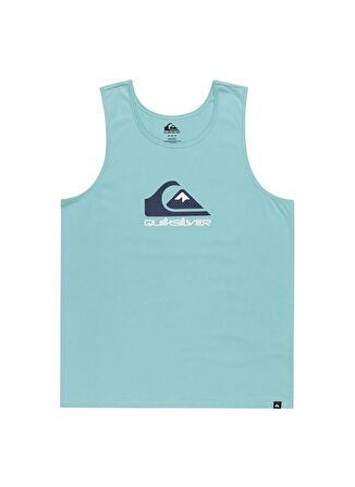 Quiksilver Mavi Erkek O Yaka Standart Fit Baskılı Atlet EQYZT07661_COMP LOGO TANK