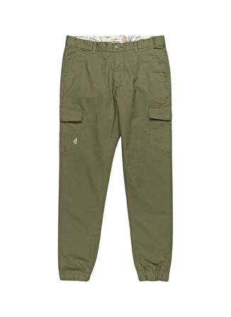 Quiksilver Lastikli Paça Yeşil Erkek Outdoor Pantolonu EQYNP03296_MW CUFFED CARGO