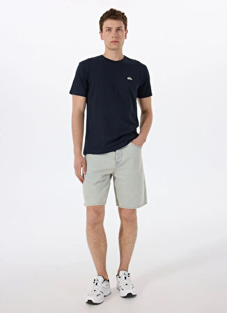 EQYZT07711 BASIC SS TEE YOUNG MEN Lacivert Bisiklet Yaka Normal Kalıp Erkek T-Shirt