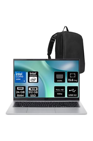 Aspire Go Core 5 120U 24GB 256GB SSD 15.6" FHD 60Hz FDOS Dizüstü Bilgisayar