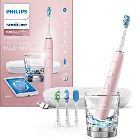 Philips Sonicare DiamondClean Smart 9500 Elektrikli Diş Fırçası - Pembe