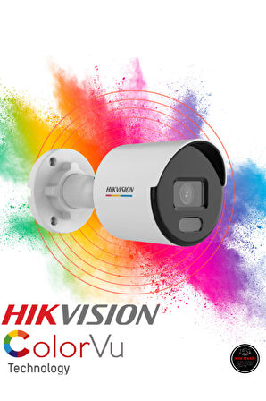 HİKVİSİON DS-2CD1027G0-LUF 2 MP DAHİLİ SESLİ COLORVU IP BULLET KAMERA H.265+ 2.8 MM LENS