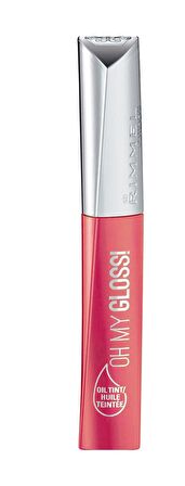 Rimmel London Ruj Oh My Gloss Oil Tint Shade 500 Pop Poppy