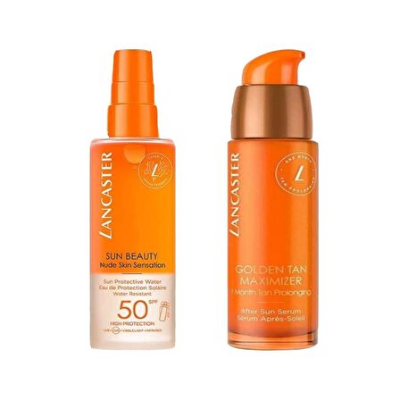 Lancaster Güneş Sonrası Serum 30ML+ Protective Water SPF50 Güneş Koruyucu 150ML 2li Set