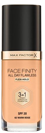 Max Factor Fondöten FaceFinity All Day Flawless 62 Warm Beige