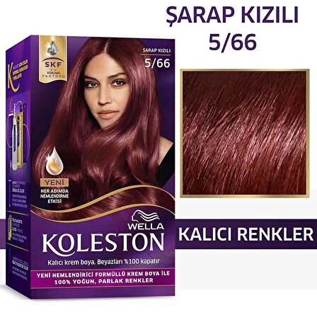 Wella Koleston 5/66 Kit Boya Şarap Kızılı